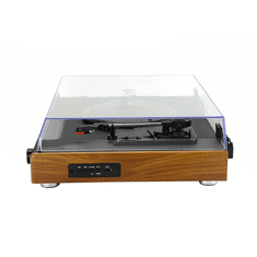 Akai Gramofon ATT-240SP, 2×10 W RMS, Bluetooth 5.3, USB RCA, samodejna zaustavitev, oreh