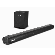 Akai zvočniški modul ASB-20CSW 2.1 80 W RMS Bluetooth 5.3 HDMI ARC USB črne barve