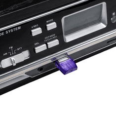 Akai Gramofon ATT-15SE, 2×3 W RMS, Bluetooth 5.0, FM, AM, USB, SD, kaseta, črne barve