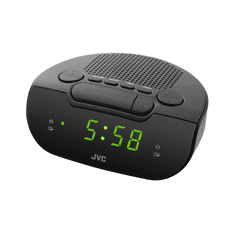 JVC radio ura RA-E111B AM/FM 0,3 W 2 alarma spanje dremež črne barve