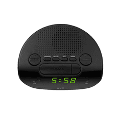 JVC radio ura RA-E111B AM/FM 0,3 W 2 alarma spanje dremež črne barve