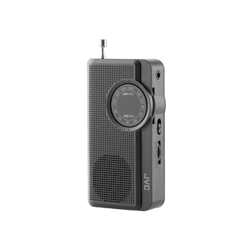 JVC prenosni radio RA-E311B AM/FM 0,25 W slušalke črne barve
