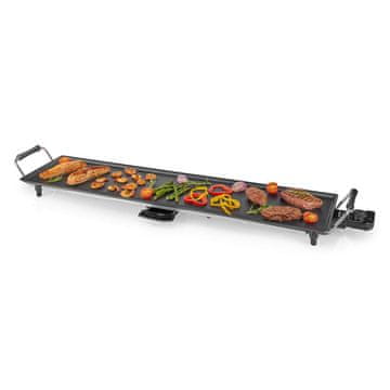 MELISSA Teppanyaki krožnik 16300030 1800 W 90 × 23 cm termostat črne barve