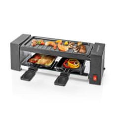 MELISSA Raclette žar 16300031 400 W za 2 osebi 23 × 10 cm črne barve