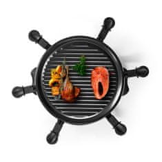 MELISSA Raclette žar 16300032 800 W za 6 oseb 29 cm črne barve