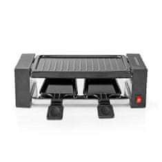 MELISSA Raclette žar 16300031 400 W za 2 osebi 23 × 10 cm črne barve