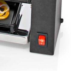MELISSA Raclette žar 16300031 400 W za 2 osebi 23 × 10 cm črne barve