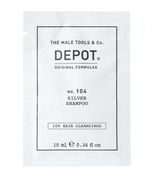 DEPOT NO.104 Srebrni šampon za sive, bele ali beljene lase 10 ml
