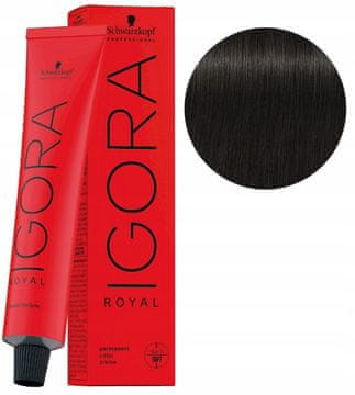 Schwarzkopf Igora Royal barva za lase 60 ml 1-0 ČRNI NARAVNI