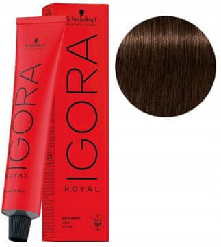 Schwarzkopf Igora Royal barva za lase 60 ml 4-6 srednje čokoladno rjava