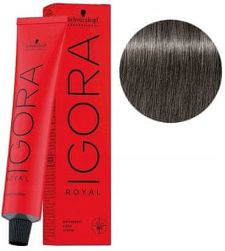 Schwarzkopf Igora Royal barva za lase 60 ml 7-21 SREDNJE PEPELNATO BLONDIN CENDRE