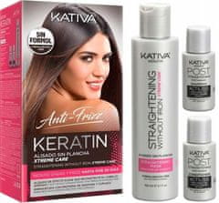 Kativa Komplet za nego Keratin Xtreme (rdeč komplet)