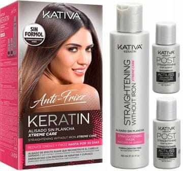 Kativa Komplet za nego Keratin Xtreme (rdeč komplet)