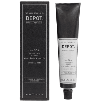 DEPOT št. 506 poltrajna krema za barvanje las in brade brez amonijaka 60 ml NARAVNI GRAFIT
