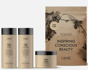 Teknia Deep Care potovalni set 2x100+50 ml kozmetični set