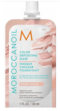 Moroccanoil Maska za barvanje las , rožnato zlato, 30 ml