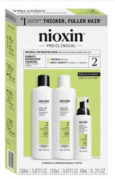 Nioxin System 2 komplet šampon + balzam + nega 2x150+40 ml
