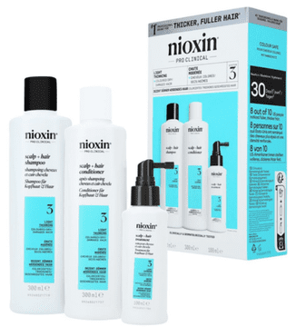 Nioxin System 3 komplet šampon + balzam + nega 2x300 + 100 ml
