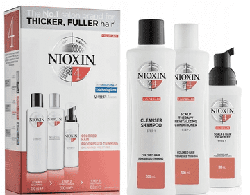 Nioxin System 4 komplet šampon + balzam + nega 2x300 + 100 ml