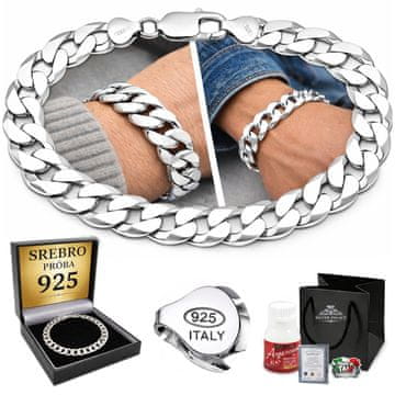 DEBELOST SREBRNE ZAPEČNICE 925 SREBRO 11 mm Z DIAMANTI, italijansko darilo