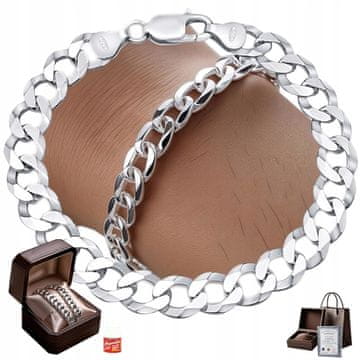 Srebrna zapestnica s polnim diamantom 4,5 mm kot darilo, elegantna