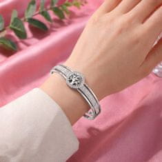 SREBRNA zapestnica s kubičnim cirkonijem Drevo življenja Ženska elegantna DIAMOND