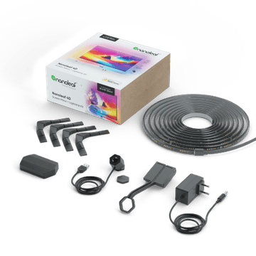 Nanoleaf 4D TV Screen Mirror Lightstrips Starter Kit - inteligentni sistem osvetlitve ozadja TV zaslona do 85'' (kamera, 5,2 m LED trak)