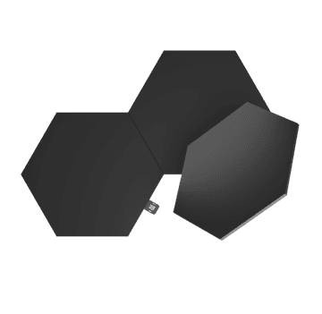 Razširitveni paket Nanoleaf Shapes Hexagons - dodatne svetlobne plošče (3 svetlobne plošče) (črne)