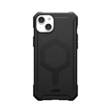 UAG Essential Armor Magsafe - zaščitni ovitek, združljiv z MagSafe, za iPhone 15 Plus (črn)