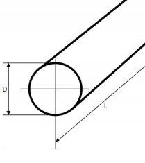 Poliamidni valjček Ø 70x1000 mm PA6-G rdeč