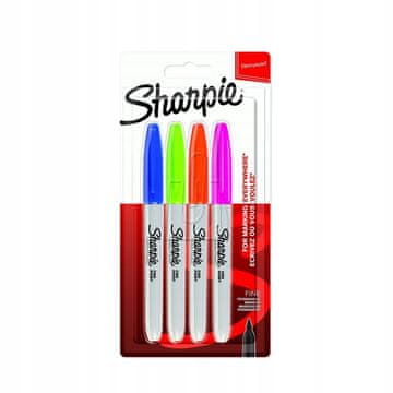 Sharpie Komplet 4 barv tankih flomastrov