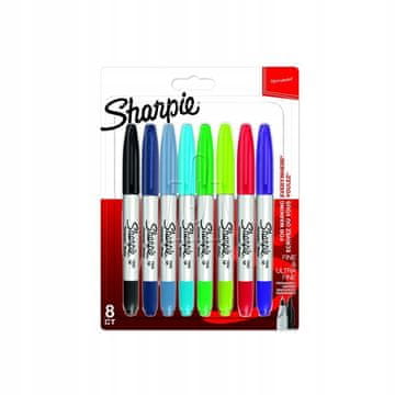 Sharpie Komplet 8 barvnih markerjev z dvojno konico