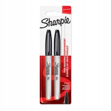 Sharpie MARKER FINI ČRNI 0,9 MM 2 KOS.