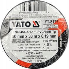 YATO ČRNI ELEKTROIZOLACIJSKI TRAK 50 MM * 33 M