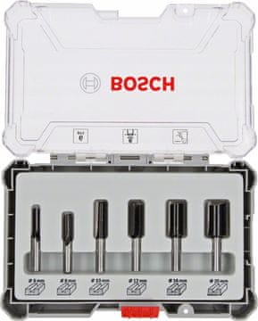 Bosch 6-DELNI KOMPLET REZALNIH NASTAVKOV, ROČAJ 6 MM