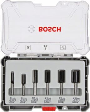 Bosch 6-DELNI KOMPLET REZALNIH NASTAVKOV, ROČAJ 8 MM