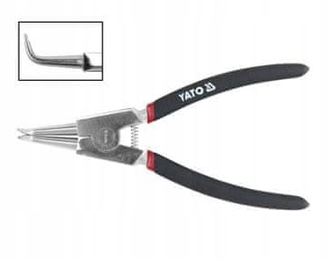 YATO klešče za zunanje ukrivljene varovalne obroče 150 mm
