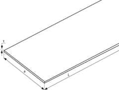 Almika Aluminijasta ploščata palica 100x10 1000 mm
