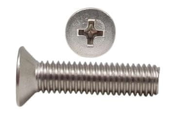 M4x16 Kislinsko odporni vijaki z ugreznjeno glavo DIN 965 10