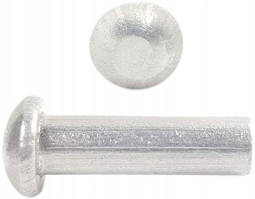 Eneron 2x4 Aluminijaste zakovice z okroglo glavo DIN 660 50 kosov.