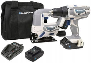Blaupunkt KOMPLET VRTALNIKA-VIJAČNIKA + VBOJNE ŽAGE 18V 2*2.0AH