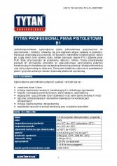 TYTAN B1 PIŠTOLSKA PENA 750 ML OGNJEVNA