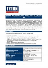 TYTAN B1 PIŠTOLSKA PENA 750 ML OGNJEVNA