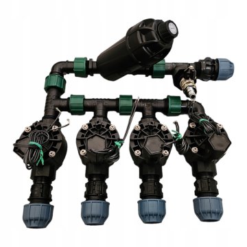 4-sekcijski kolektor s filtrom in kompresorjem PE 32, Rain Bird