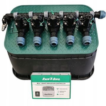 5-delni komplet Rain Bird: razdelilnik s kompresorjem, RC2, korito, PE 32