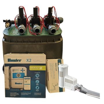 Hunter 3-delni komplet: kolektor s kompresorjem, X2, Rainclik, korito, PE 32
