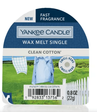 Yankee Candle Dišavna sveča Clean Cotton 22 g