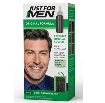 Just For Men Šampon za barvanje las temno rjava črna H45 60 g