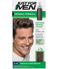 Just For Men Šampon za barvanje las srednje temno rjave barve H40 60 g