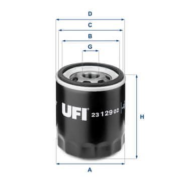 UFI 23.129.02 OLJNI FILTER
